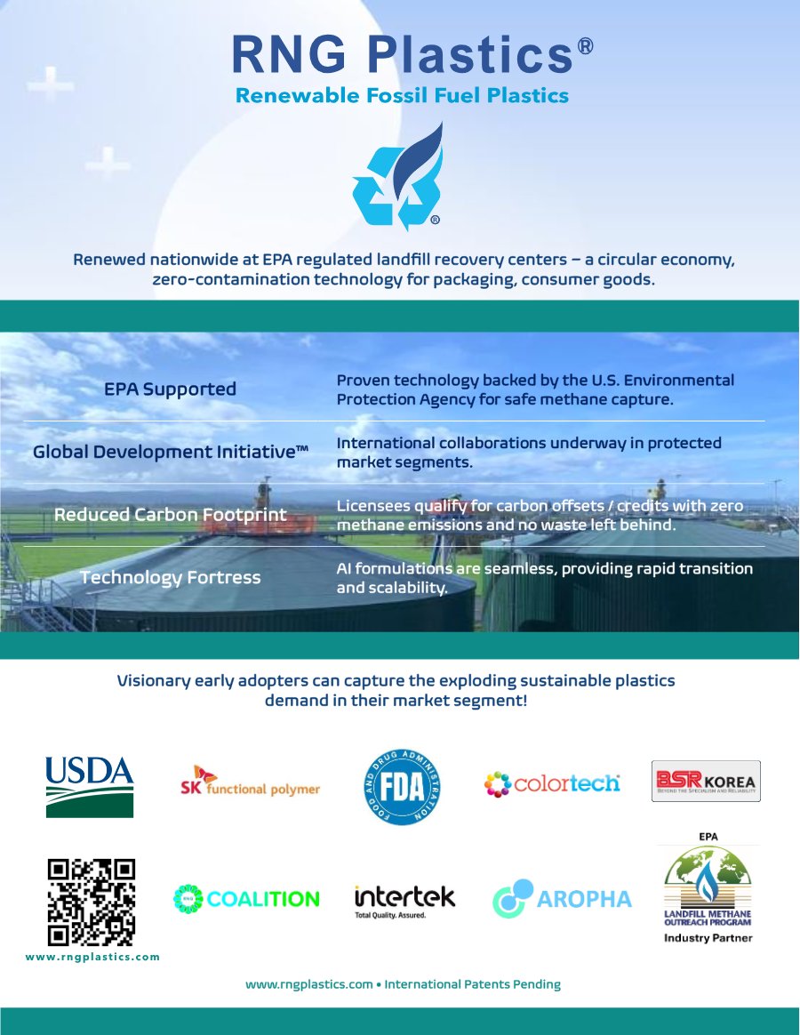 RNG Plastics: Renewable Fossil Fuel Plastics for Sustainable Packaging preview