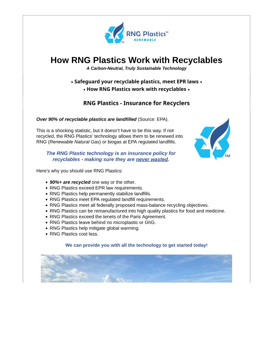 How RNG Plastics Work with Recyclables PDF cover